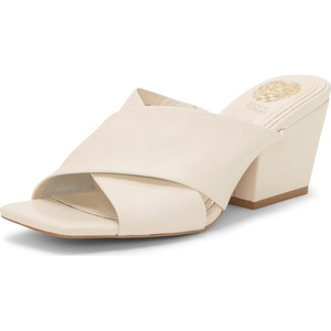 image:imageVince Camuto Kespa Cross Band Mule SandalsCreamy White