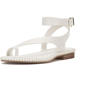 image:imageVince Camuto Libahs Ankle Strap Toe Loop Flat SandalsBianco