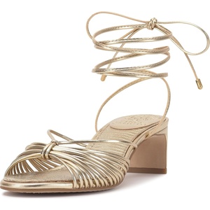 image:imageVince Camuto Lory Ankle Wrap Kitten Heel SandalsEgyptian Gold