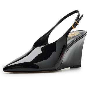 image:imageVince Camuto Meristi Slingback Closed Toe WedgeBlack Patent