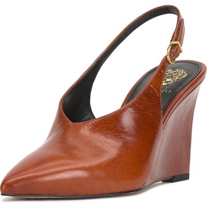 image:imageVince Camuto Meristi Slingback Closed Toe WedgeTan Leather