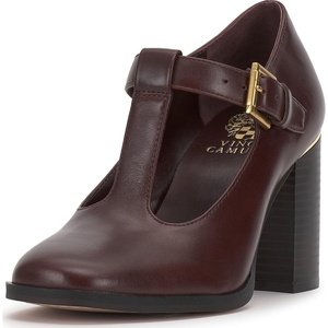 image:imageVince Camuto Micha TStrap Block Heel PumpsRich Mahogany