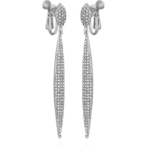 image:imageVince Camuto SilverTone Crystal Glass Stone Spear Drop Earrings For Women