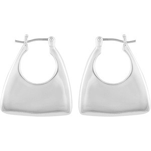 image:imageVince Camuto Silvertone Hallow Hoop Purse Earrings for Women