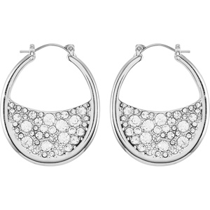 image:imageVince Camuto Silvertone Rounded Hoop Earrings for Women