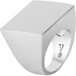 image:imageVince Camuto Silvertone Square Signet Ring For Women
