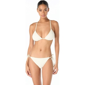 image:imageVince Camuto Womens Beaded String Triangle Bikini TopIvory