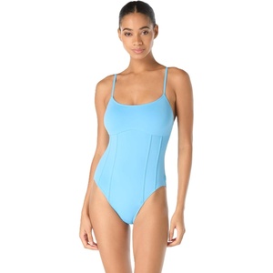 image:imageVince Camuto Womens Corset One Piece SwimsuitCoastal Blue