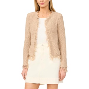 image:imageVince Camuto Womens Cropped Fringe JacketCamel