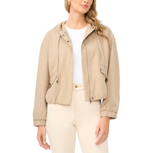 image:imageVince Camuto Womens Draw String Hooded JacketToffee