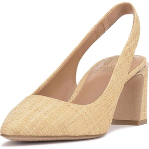image:imageVince Camuto Womens Hamden Slingback PumpGolden Sand Raffia