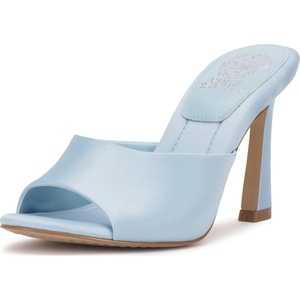 image:imageVince Camuto Womens Paigely Heeled Mule SandalsLight Blue Satin