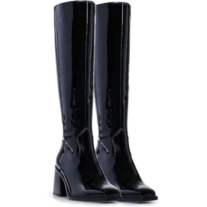 image:imageVince Camuto Womens Sangeti Stacked Heel Knee High Boot FashionBlack Patent Leather