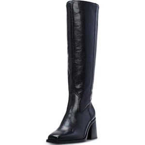 image:imageVince Camuto Womens Sangeti Wide Calf Stacked Heel Knee High BootBlack Leather