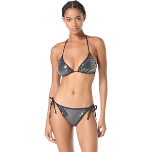 image:imageVince Camuto Womens Sequin String Bikini TopBlack