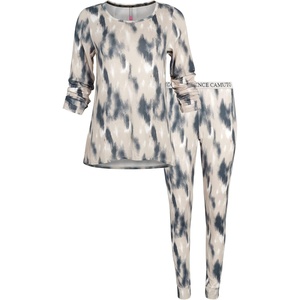 image:imageVince Camuto Womens Super Soft Hacci Long Sleeve and Pant Lounge SetAcrylic Streaks