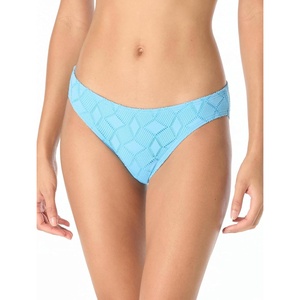image:imageVince Camuto Womens Textured High Cut Bikini BottomCoastal Blue