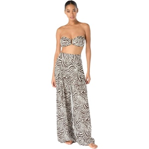 image:imageVince Camuto Womens Wide Leg Cover Up PantsChocolate