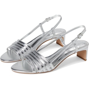 image:imageVince Camuto womens Layton Strappy Kitten Heel SandalsLux Silver