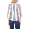 image:image34 Sleeve Striped Linen Raglan Button Down BlouseDenim