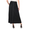 image:imageFront Seam Maxi SkirtRich Black