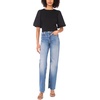 image:imageVince Camuto Crew Neck Puff Sleeve Kint TopRich Black