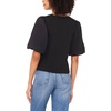 image:imageVince Camuto Crew Neck Puff Sleeve Kint TopRich Black