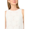 image:imageVince Camuto Embroidery Front Sleeveless BlouseUltra White