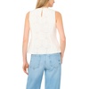 image:imageVince Camuto Embroidery Front Sleeveless BlouseUltra White