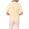 image:imageVince Camuto Floral Applique Short Sleeve Crew NeckLight Lemon