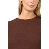 image:imageVince Camuto Knit T Shirt with Neck BandMocha