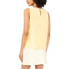 image:imageVince Camuto Long Length Tank with Side VentLemon Cream
