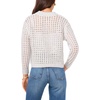image:imageVince Camuto Pointelle Long Sleeve CardiganSilver Heather