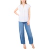image:imageVince Camuto Relaxed Collar Short Sleeve BlouseUltra White