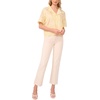 image:imageVince Camuto Relaxed Collar Short Sleeve ButtonUpLemon Cream