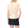 image:imageVince Camuto Short Sleeve Pleated Waist BlouseSand Drift
