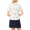image:imageVince Camuto Short Sleeve Pleated Waist BlouseUltra White