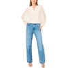 image:imageVince Camuto Split Neck Long Sleeve Blouse with Smocked CuffNew Ivory