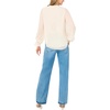image:imageVince Camuto Split Neck Long Sleeve Blouse with Smocked CuffNew Ivory