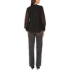 image:imageVince Camuto Split Neck Long Sleeve Blouse with Smocked CuffRich Black