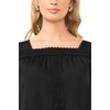 image:imageVince Camuto Square Neck Lace Yoke BlouseRich Black