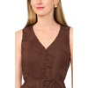 image:imageVince Camuto Vneck Buttondown TankMocha