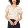 image:imageVince Camuto Vneck Tulip Sleeve BlouseAntique White