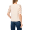 image:imageVince Camuto Womens 34 Lace Sleeve Crew Neck SweaterIvory Mist