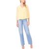 image:imageVince Camuto Womens 34 Sleeve Double Ruffle Tie Neck BlouseMellow Yellow