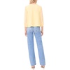 image:imageVince Camuto Womens 34 Sleeve Double Ruffle Tie Neck BlouseMellow Yellow