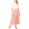 image:imageVince Camuto Womens Back Elastic Waist Flowy Maxi SkirtLobster Red