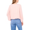 image:imageVince Camuto Womens Balloon Sleeve Cross Front BlouseSepia Rose
