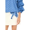 image:imageVince Camuto Womens Bubble Sleeve Off the Shoulder BlouseClassic Indigo