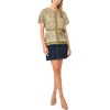 image:imageVince Camuto Womens Celted Crew Neck BlouseLight Olive